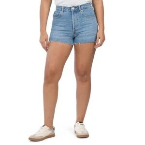 Triachy women’s high rise cut off shorts in medium indigo size 28 NWT
